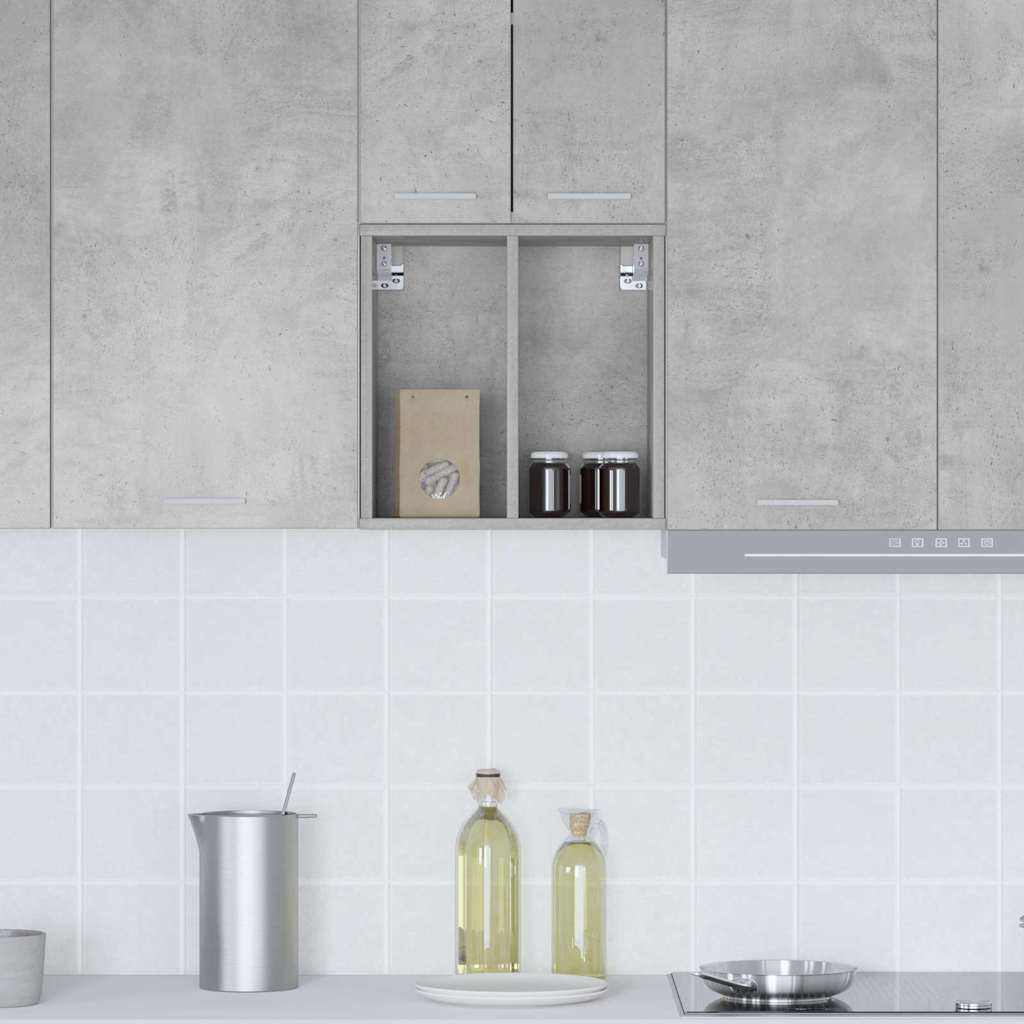 Hanging Cabinet with Shelf Riga Concrete Grey 40 x 29.5 x 40 cm